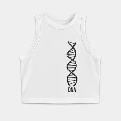 Женская укороченная майка-топ хлопок My DNA (Z)