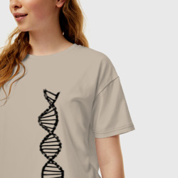 Женская футболка хлопок Oversize My DNA (Z) - фото 2