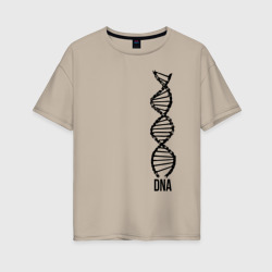 Женская футболка хлопок Oversize My DNA (Z)