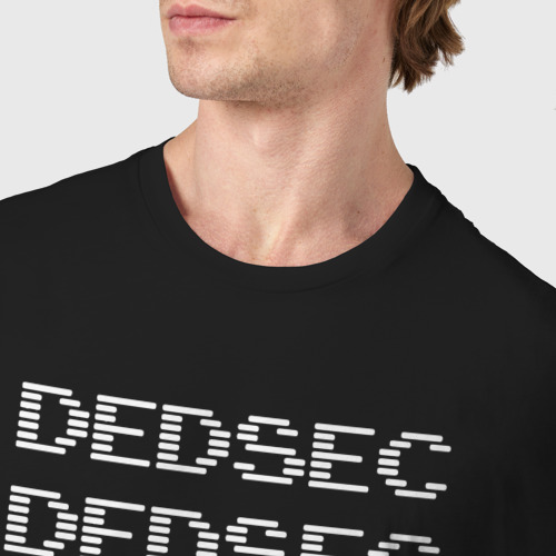 Мужская футболка хлопок DEDSEC WATCH DOGS LEGION, цвет черный - фото 6