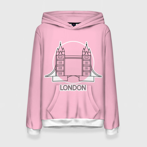 Женская толстовка 3D Лондон London Tower bridge