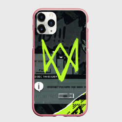 Чехол для iPhone 11 Pro Max матовый Watch dogs: legion