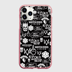 Чехол для iPhone 11 Pro Max матовый Watch dogs legion