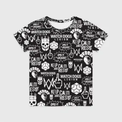Детская футболка 3D Watch dogs legion