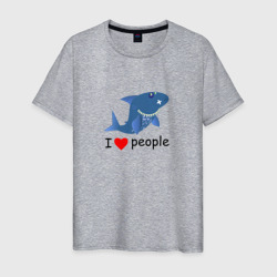 Мужская футболка хлопок Добрая акула