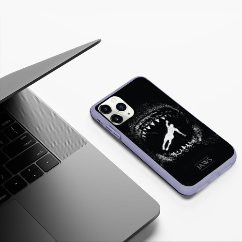 Чехол для iPhone 11 Pro матовый с принтом Челюсти JAWS, фото #5
