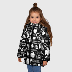 Зимняя куртка для девочек 3D Among Us - фото 2
