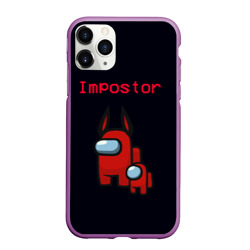 Чехол для iPhone 11 Pro матовый Among us Impostor