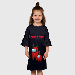 Детское платье 3D Among us Impostor - фото 2