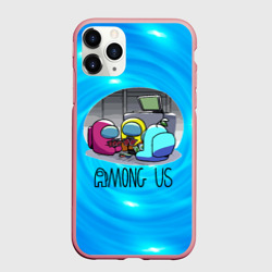Чехол для iPhone 11 Pro Max матовый Among Us карты