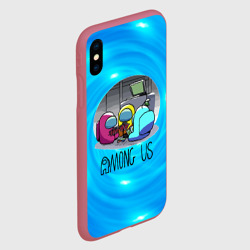 Чехол для iPhone XS Max матовый Among Us карты - фото 2