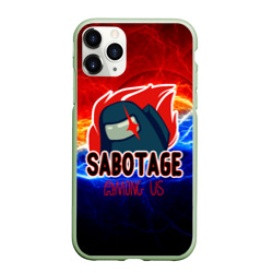 Чехол для iPhone 11 Pro матовый Among   us sabotage