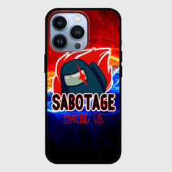 Чехол для iPhone 13 Pro Among   us sabotage