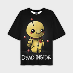 Мужская футболка oversize 3D Dead inside