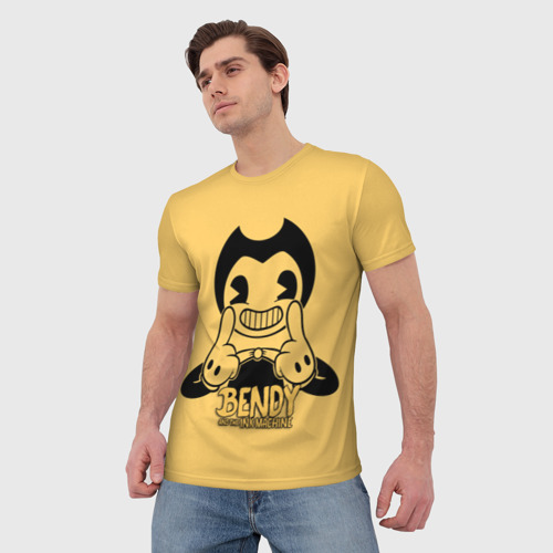 Мужская футболка 3D Bendy And The Ink Machine, цвет 3D печать - фото 3