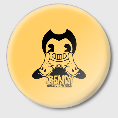 Значок Bendy And The Ink Machine, цвет белый