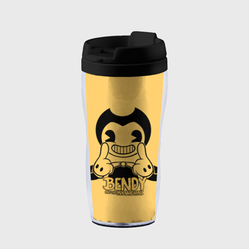 Термокружка-непроливайка Bendy And The Ink Machine, цвет черный