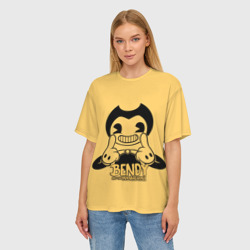 Женская футболка oversize 3D Bendy And The Ink Machine - фото 2