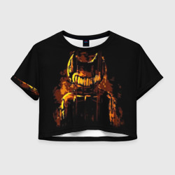 Женская футболка Crop-top 3D Bendy And The Ink Machine