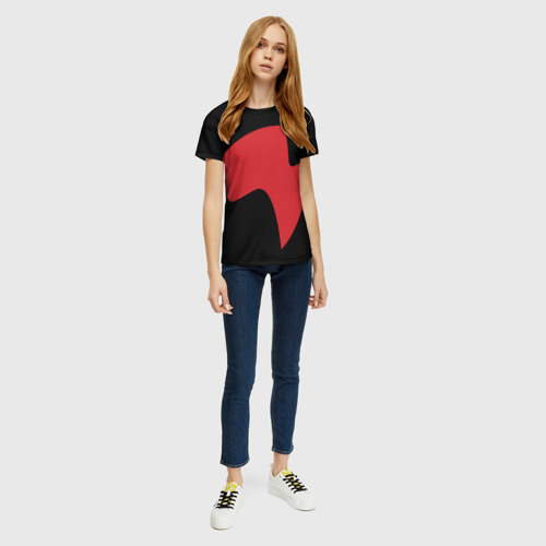 Женская футболка 3D drive lightning red - фото 5