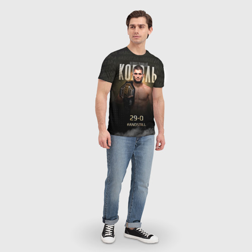 Мужская футболка 3D Хабиб Нурмагомедов - Король, цвет 3D печать - фото 5