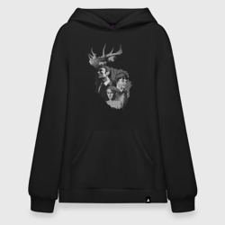 Худи SuperOversize хлопок Hannibal deer