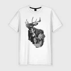 Мужская футболка хлопок Slim Hannibal deer