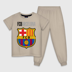 Barcelona FC - emblem – Пижама из хлопка с принтом купить со скидкой в -9%