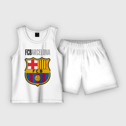 Barcelona FC - emblem – Детская пижама с шортами хлопок с принтом купить со скидкой в -20%