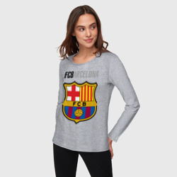 Женский лонгслив хлопок Barcelona FC - фото 2