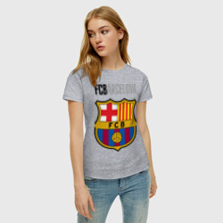 Женская футболка хлопок Barcelona FC - фото 2