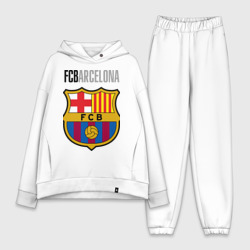 Barcelona FC - emblem – Женский костюм хлопок Oversize с принтом купить со скидкой в -15%