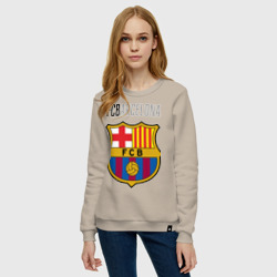 Женский свитшот хлопок Barcelona FC - фото 2