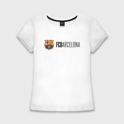 Barcelona FC - эмблема – Женская футболка хлопок Slim с принтом купить
