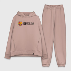 Женский костюм хлопок Oversize Barcelona FC