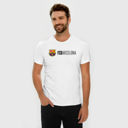 Мужская футболка хлопок Slim Barcelona FC - фото 2