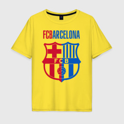 Мужская футболка хлопок Oversize Barcelona FC