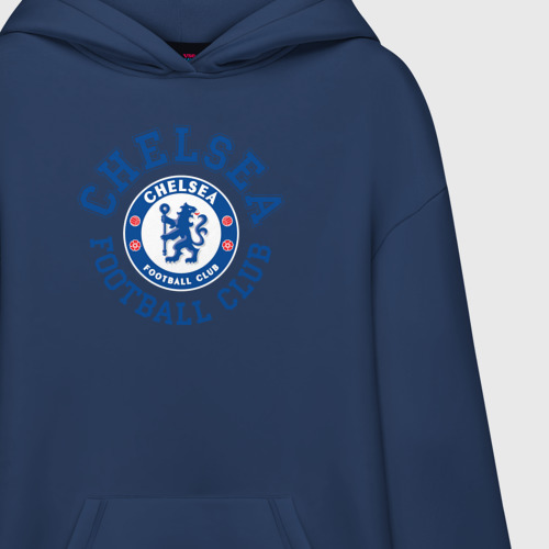 Худи SuperOversize хлопок Chelsea FC, цвет темно-синий - фото 3