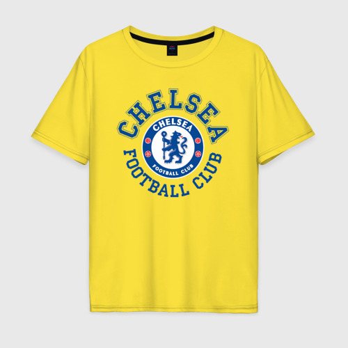 Мужская футболка хлопок Oversize Chelsea FC, цвет желтый
