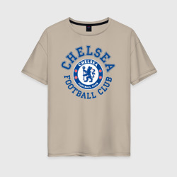 Женская футболка хлопок Oversize Chelsea FC