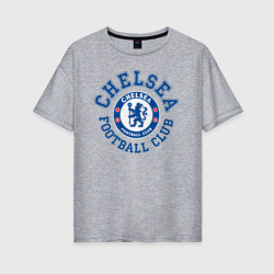 Женская футболка хлопок Oversize Chelsea FC