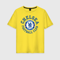 Женская футболка хлопок Oversize Chelsea FC