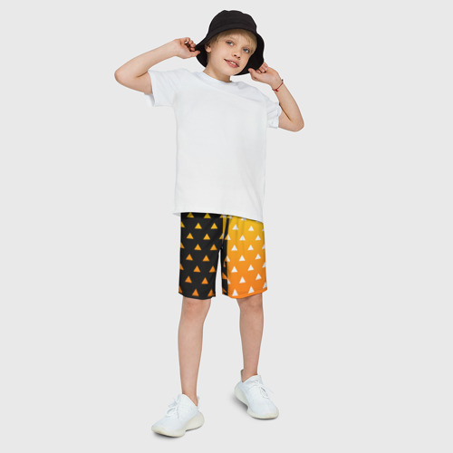 Детские спортивные шорты 3D с принтом Зенитсу кимоно, фото на моделе #1