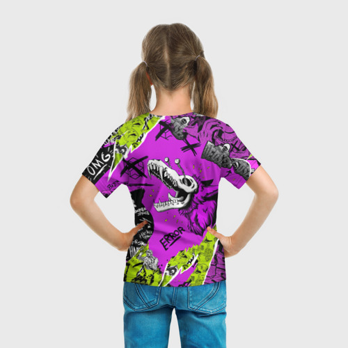 Детская футболка 3D с принтом Watch Dogs: Legion, вид сзади #2