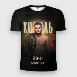 Мужская футболка 3D Slim Хабиб Нурмагомедов - Король v2