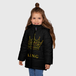 Зимняя куртка для девочек 3D King - фото 2