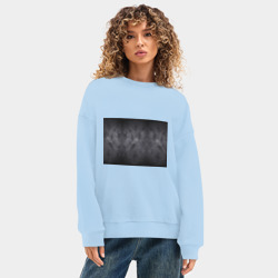 Женский свитшот oversize без начеса хлопок Ладони ушедших - фото 2