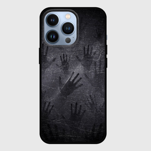 Чехол для iPhone 13 Pro Ладони ушедших, цвет черный