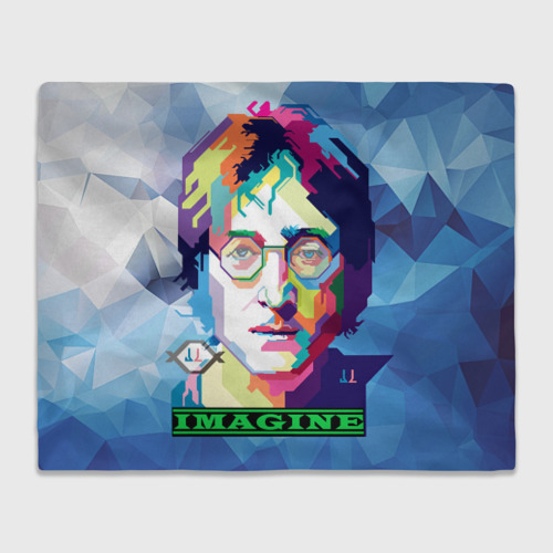 Плед 3D Джон Леннон Imagine, цвет 3D (велсофт)