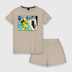 Женская пижама с шортиками хлопок Дио идет на забив